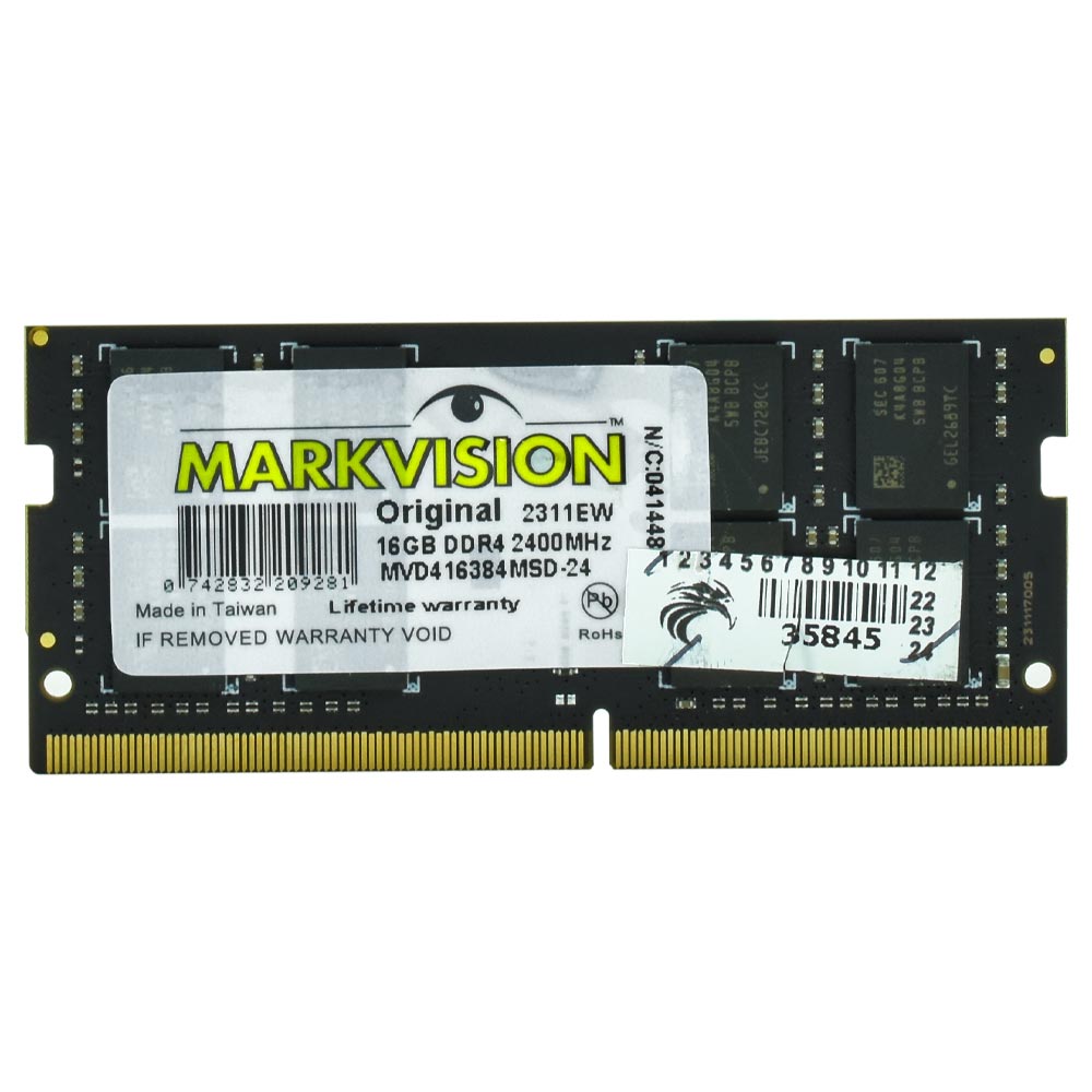 Memória RAM para Notebook Markvision DDR4 16GB 2400MHz - MVD416384MSD-24