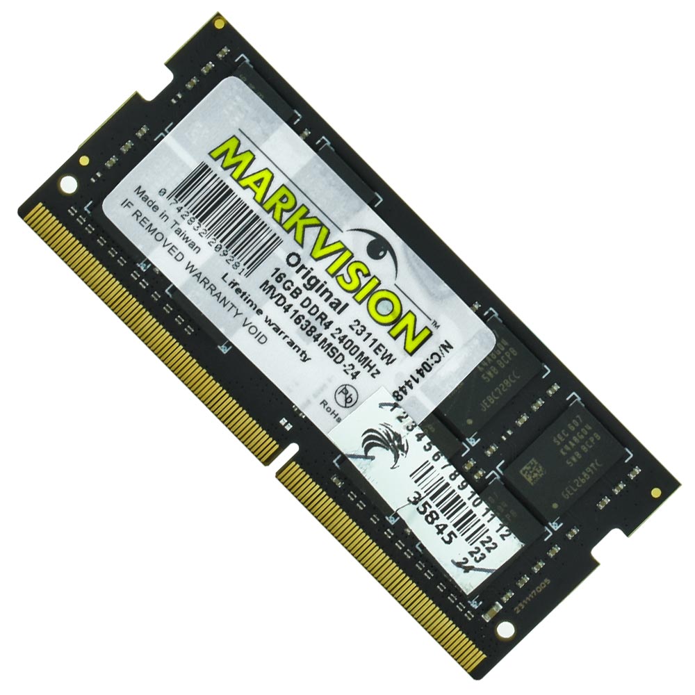 Memória RAM para Notebook Markvision DDR4 16GB 2400MHz - MVD416384MSD-24