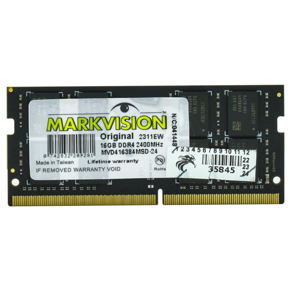 Memoria RAM para Notebook Markvision DDR4 16GB 2400MHz - MVD416384MSD-24