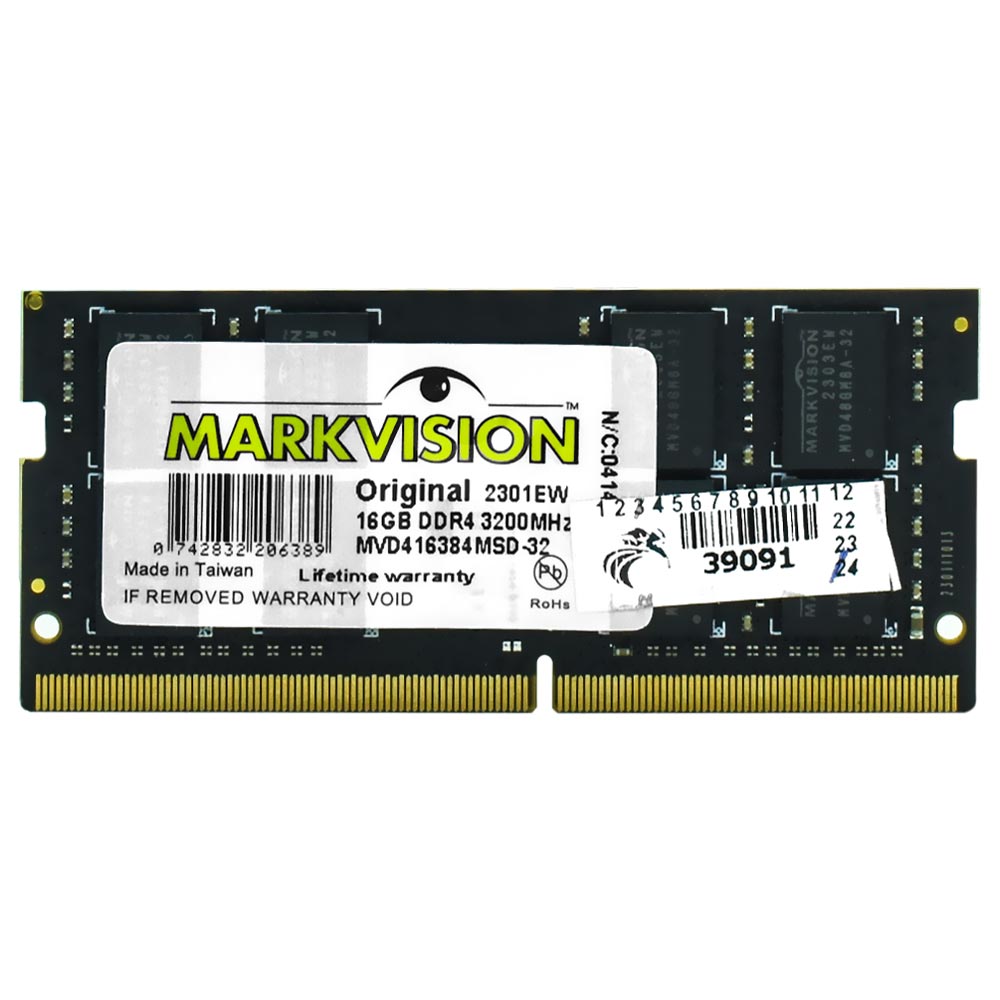 Memoria RAM para Notebook Markvision DDR4 16GB 3200MHz - MVD416384MSD-32