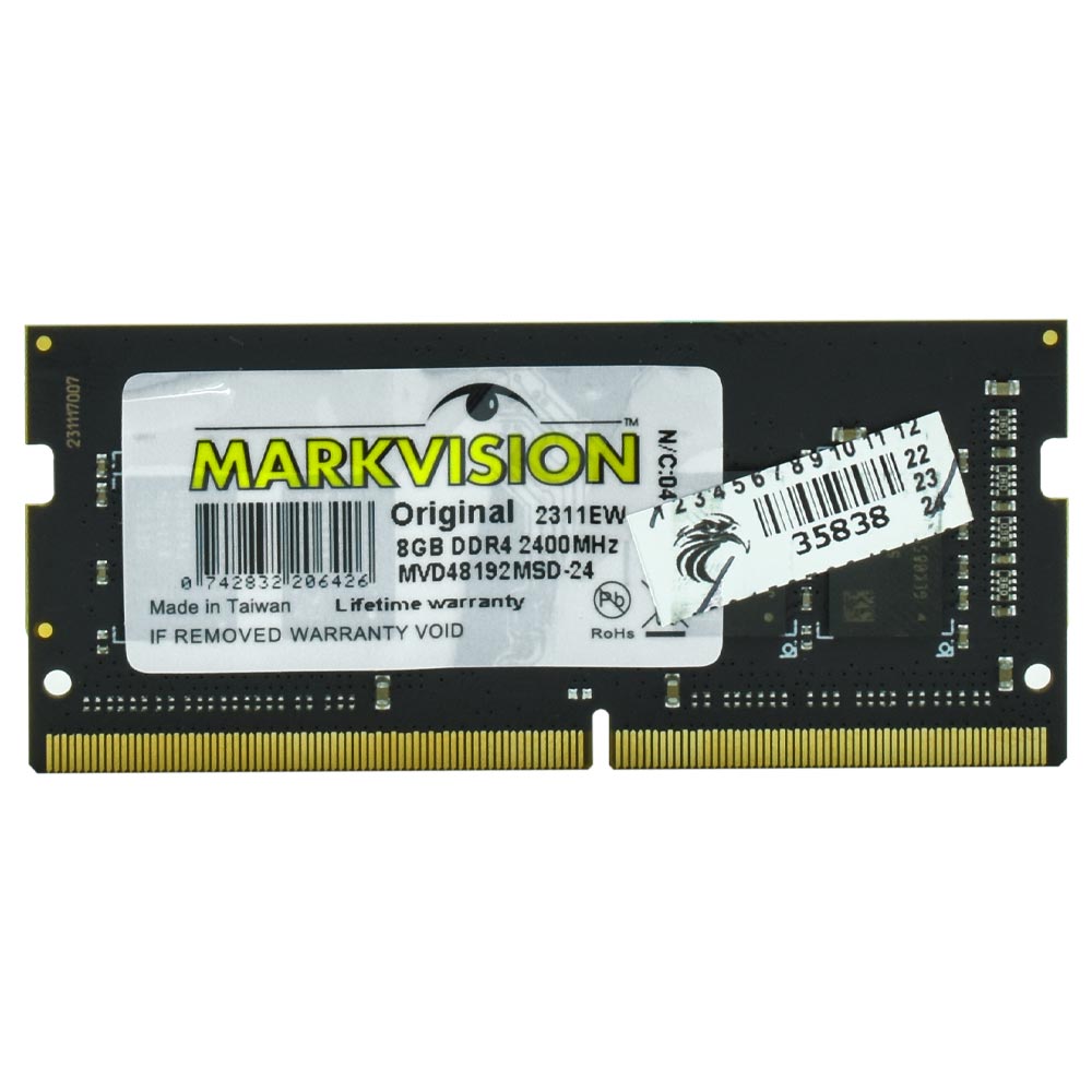 Memória RAM para Notebook Markvision DDR4 8GB 2400MHz - MVD48192MSD-24