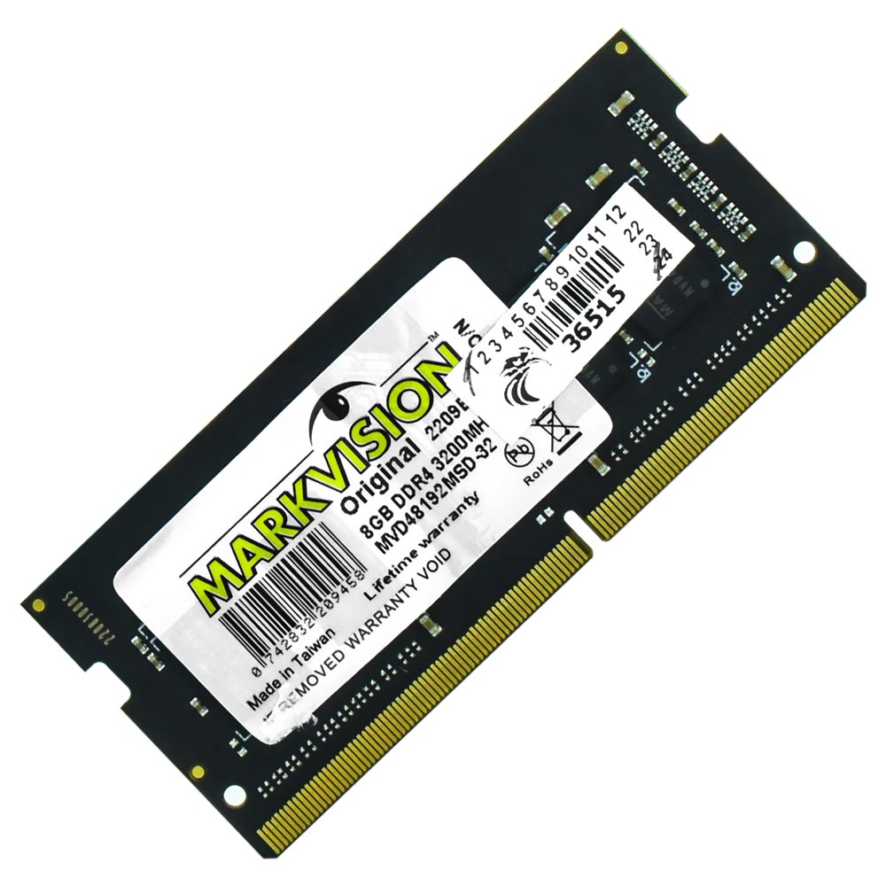 Memória RAM para Notebook Markvision DDR4 8GB 3200MHz - MVD48192MSD-32