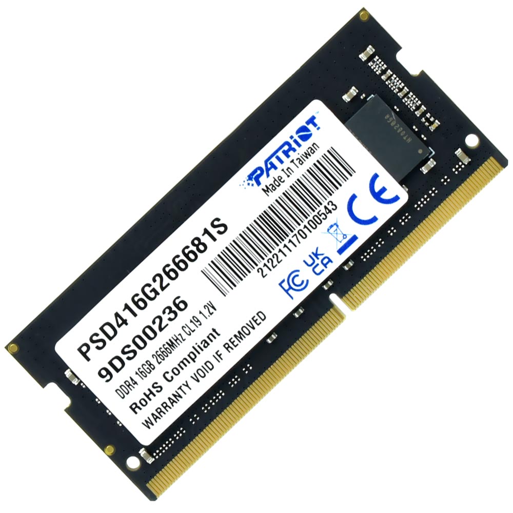 Memória RAM para Notebook Patriot DDR4 16GB 2666MHz - PSD416G266681S