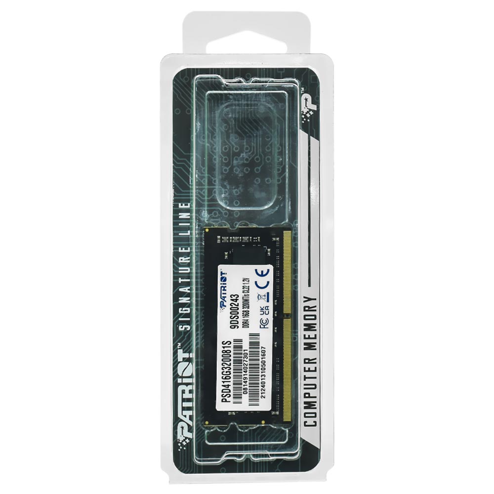 Memória RAM para Notebook Patriot DDR4 16GB 3200MHz - PSD416G320081S