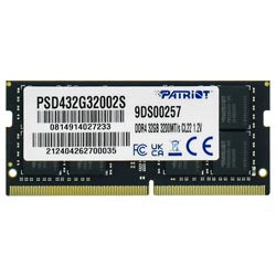 Memória RAM para Notebook Patriot Signature DDR4 32GB 3200MHz - Preto (PSD432G32002S)