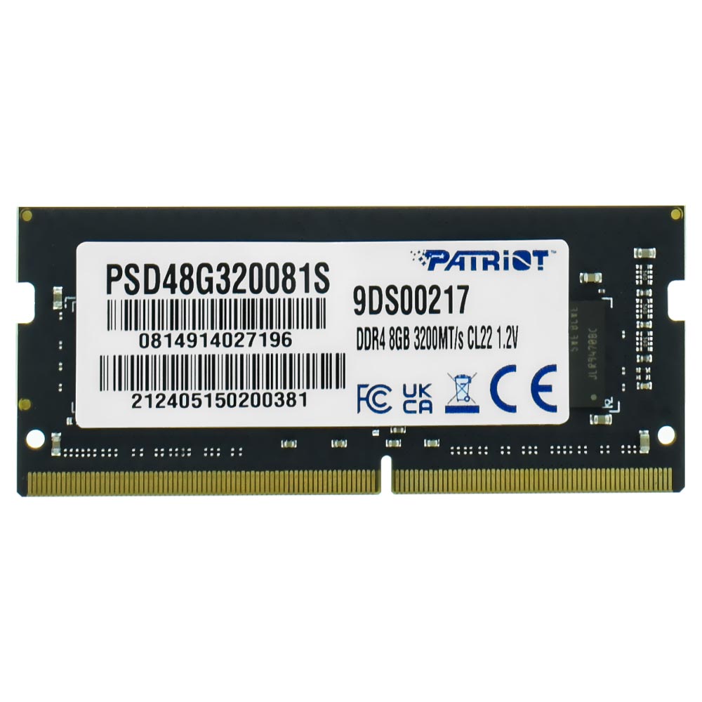 Memoria RAM para Notebook Patriot Signature DDR4 8GB 3200MHz - PSD48G320081S