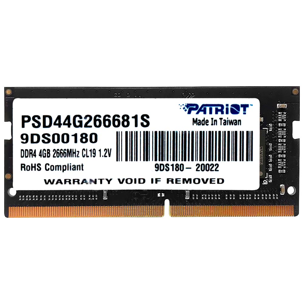 Memoria RAM para Notebook Patriot Signature Line DDR4 4GB 2666MHz - PSD44G266681S