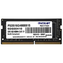 Memória RAM para Notebook Patriot Signature Line DDR5 16GB 4800MHz - PSD516G480081S