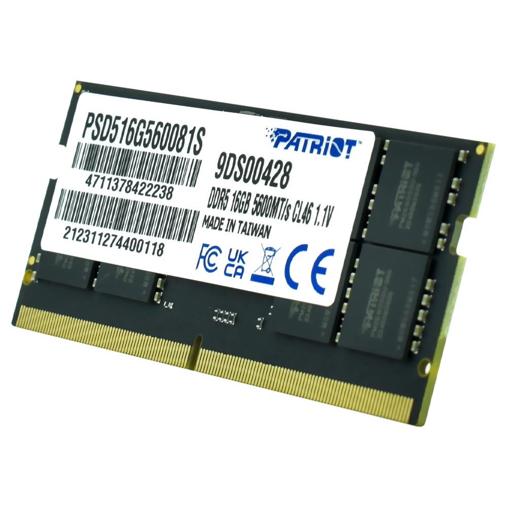 Memória RAM para Notebook Patriot Signature Line DDR5 16GB 5600MHz - PSD516G560081S