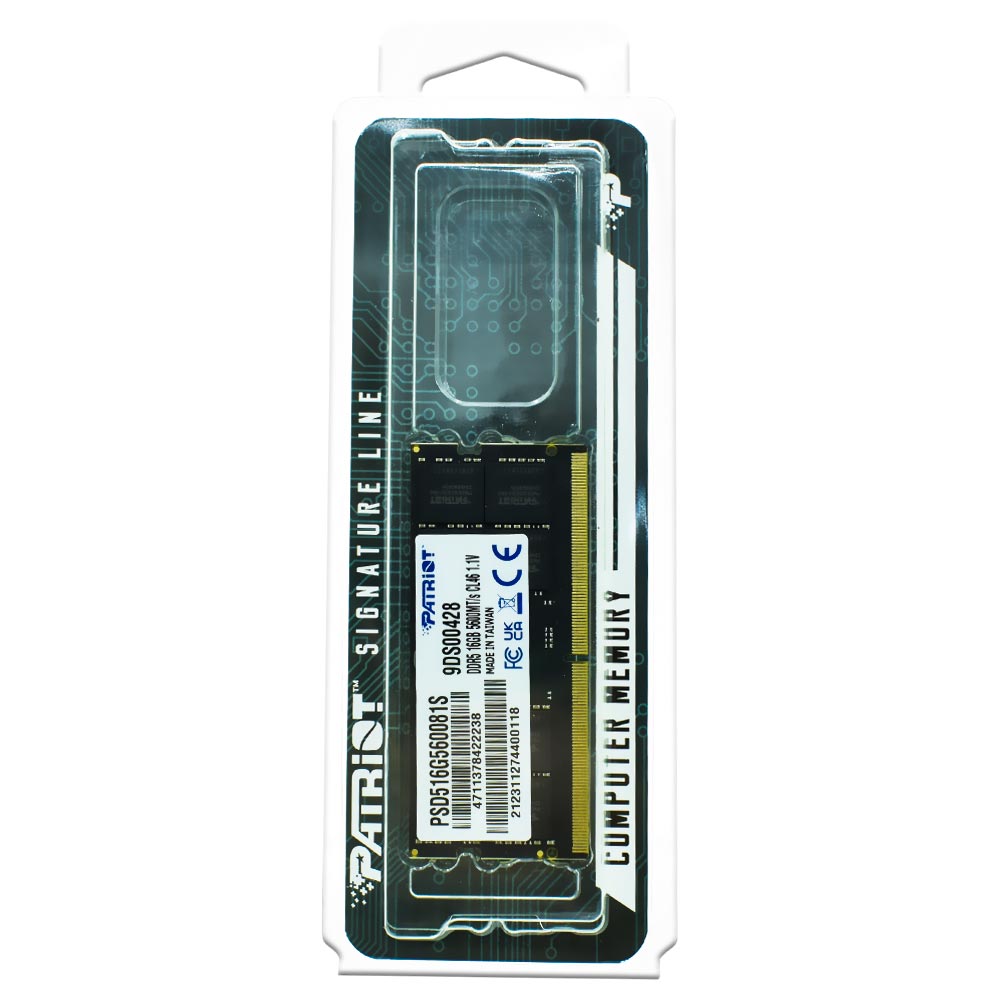 Memória RAM para Notebook Patriot Signature Line DDR5 16GB 5600MHz - PSD516G560081S