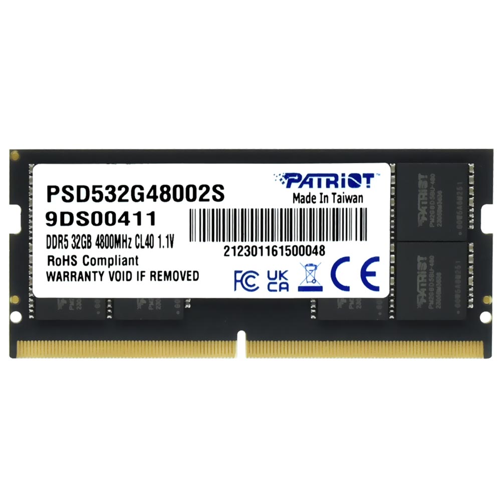 Memoria RAM para Notebook Patriot Signature Line DDR5 32GB 4800MHz - PSD532G48002S