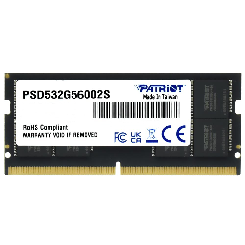 Memória RAM para Notebook Patriot Signature Line DDR5 32GB 5600MHz - PSD532G56002S