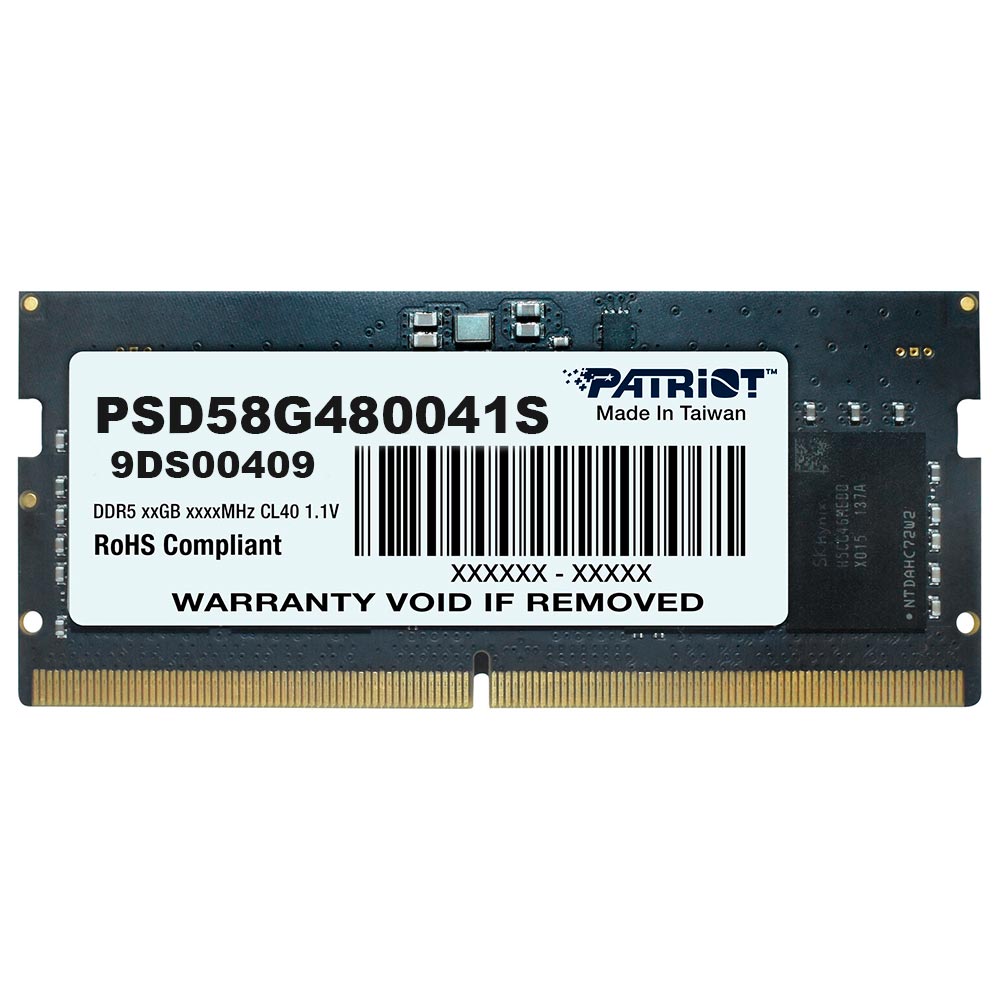 Memoria RAM para Notebook Patriot Signature Line DDR5 8GB 4800MHz - PSD58G480041S