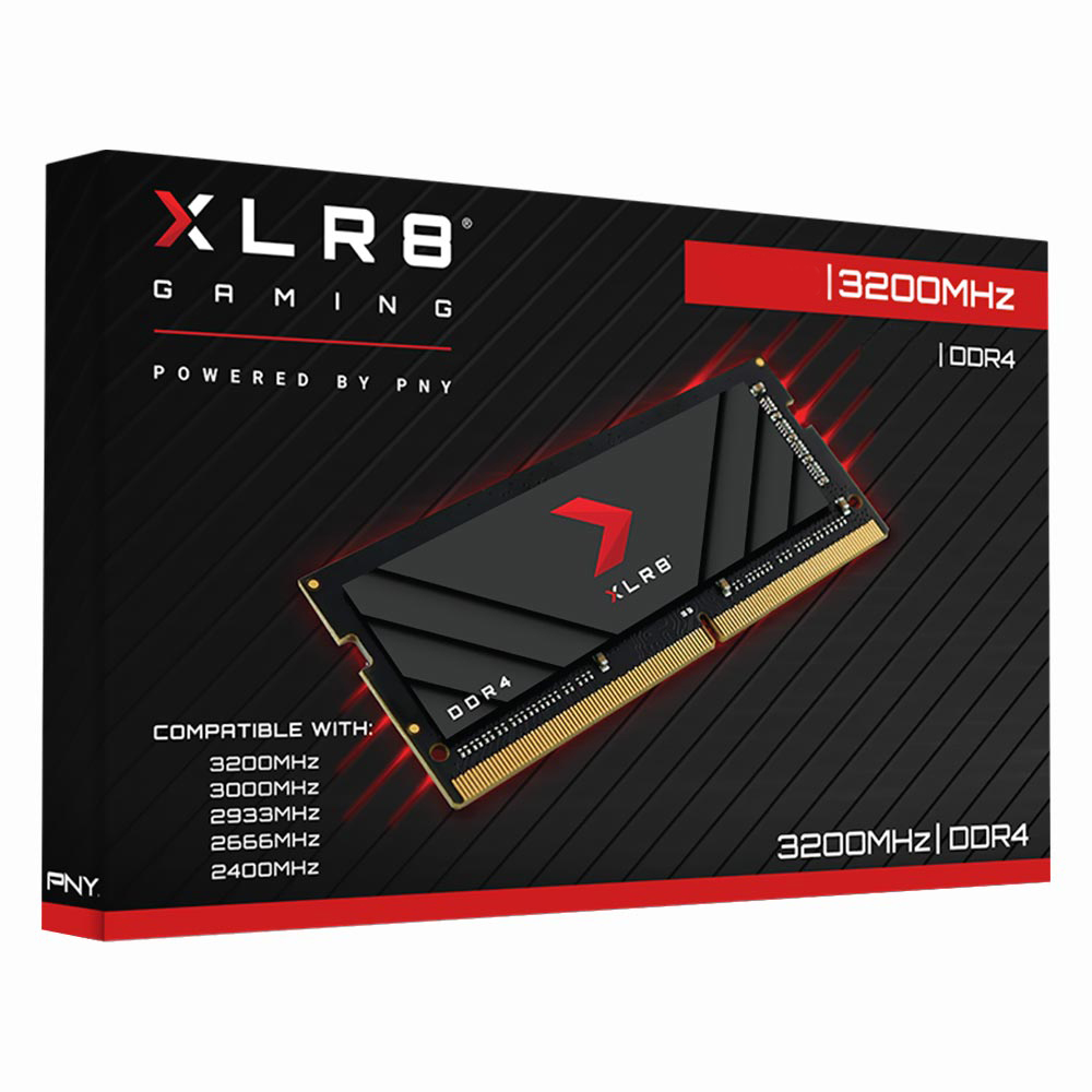 Memória RAM para Notebook PNY XLR8 Gaming DDR4 8GB 3200MHz - MN8GSD43200XRRB
