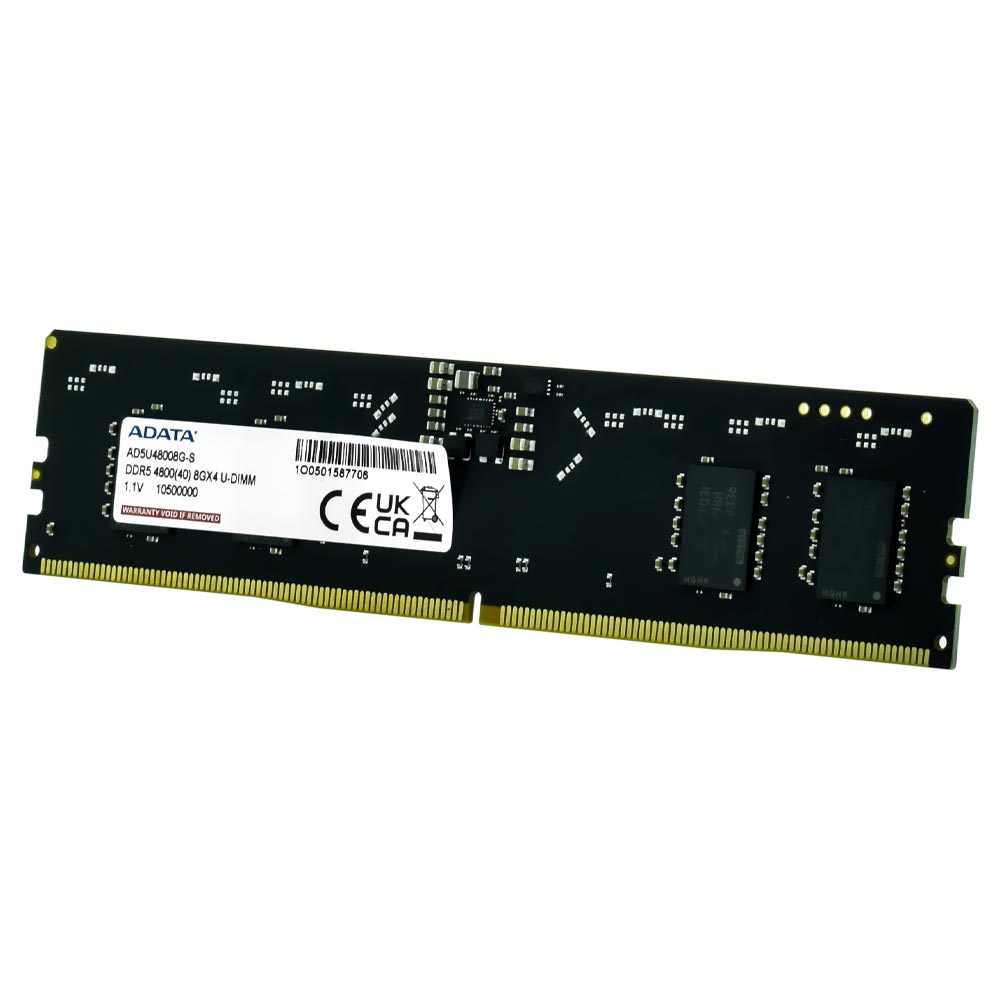 Memória RAM ADATA DDR5 8GB 4800MHz - AD5U48008G-S