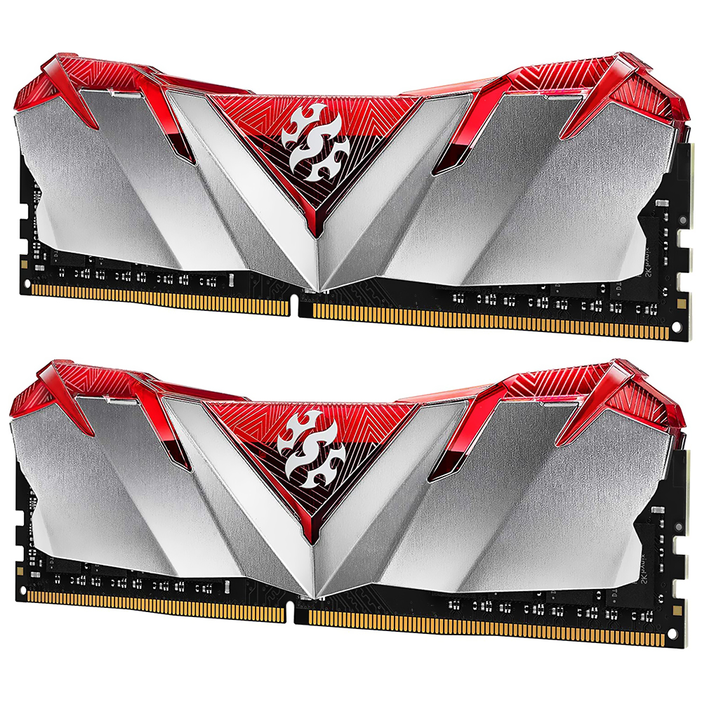 Memória RAM ADATA XPG Gammix D30 DDR4 32GB (2x16GB) 3200MHz - Cinza / Vermelho (AX4U320016G16A-DR30)