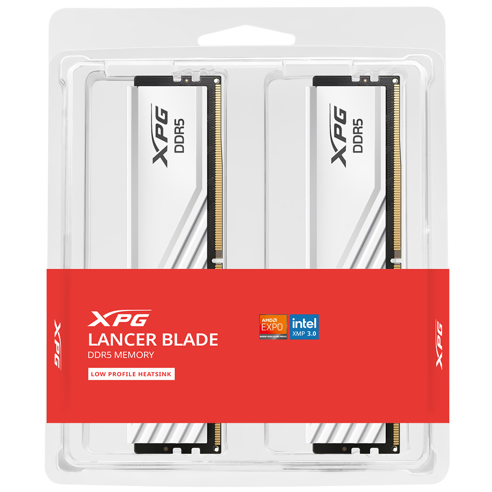 Memória RAM ADATA XPG Lancer Blade DDR5 32GB (2x16GB) 5600MHz - Branco (AX5U5600C4616G-DTLABWH)