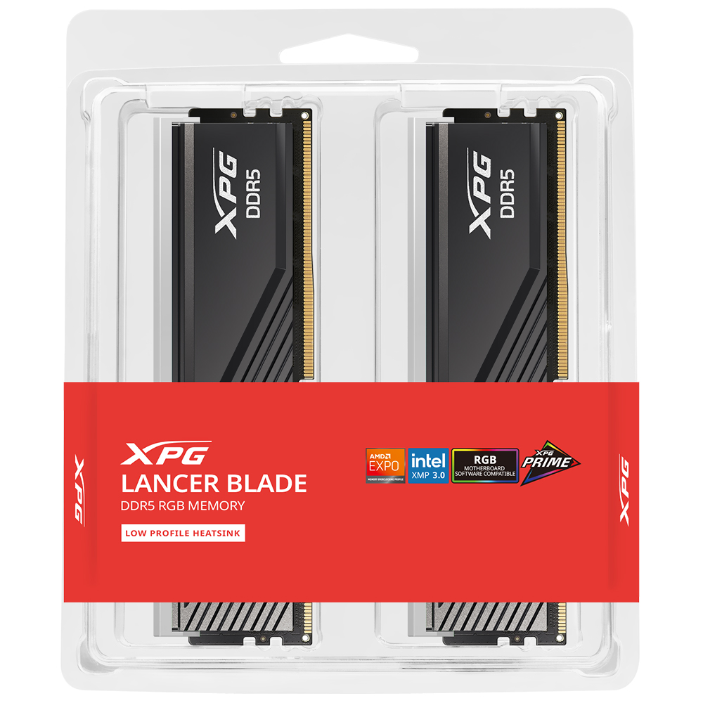 Memória RAM ADATA XPG Lancer Blade DDR5 32GB (2x16GB) 6000MHz RGB - Preto (AX5U6000C4816G-DTLABRBK)