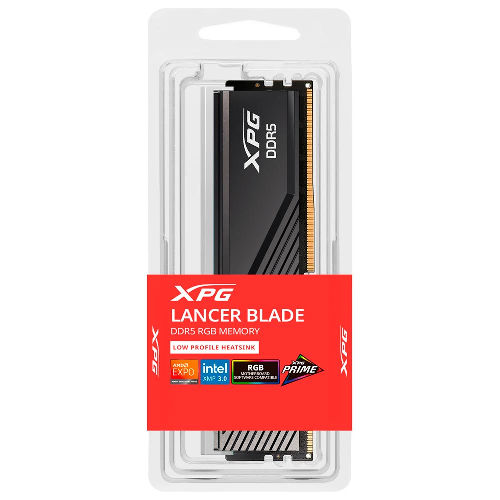 Memória RAM ADATA XPG Lancer Blade DDR5 8GB 5600MHz RGB - Preto (AX5U5600C468G-SLABRBK)
