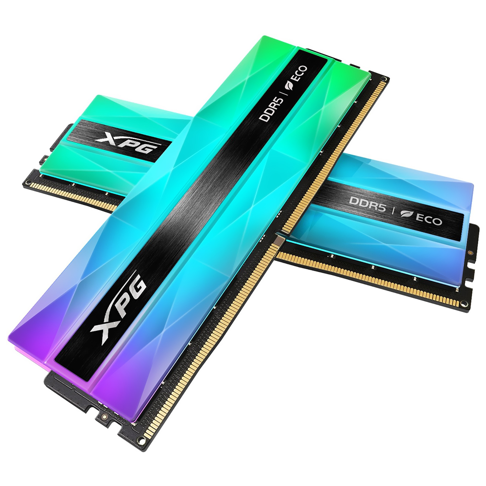 Memória RAM ADATA XPG Lancer Neon DDR5 32GB (2x16GB) 6400MHz RGB - Preto / Cinza (AX5U6400C3216G-DCLANRSG)