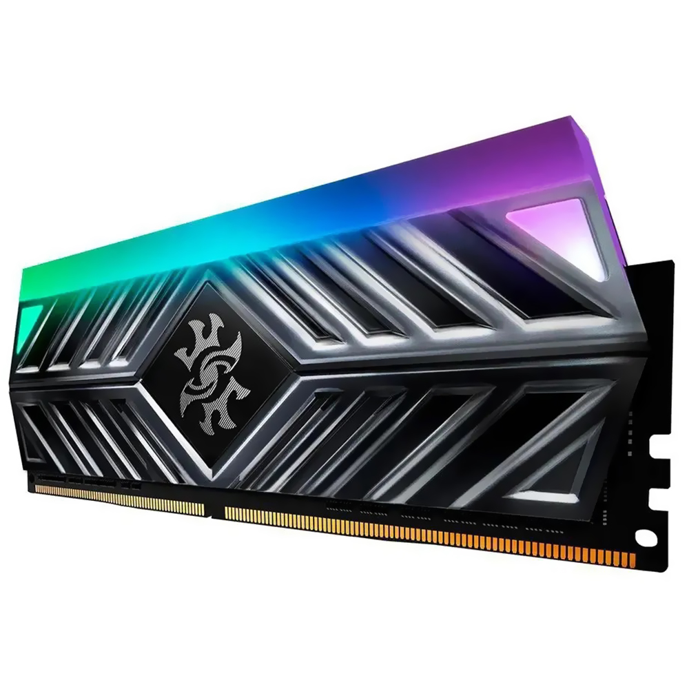Memória RAM ADATA XPG Spectrix D41 DDR4 16GB 3200MHz RGB - Cinza (AX4U320016G16A-ST41)