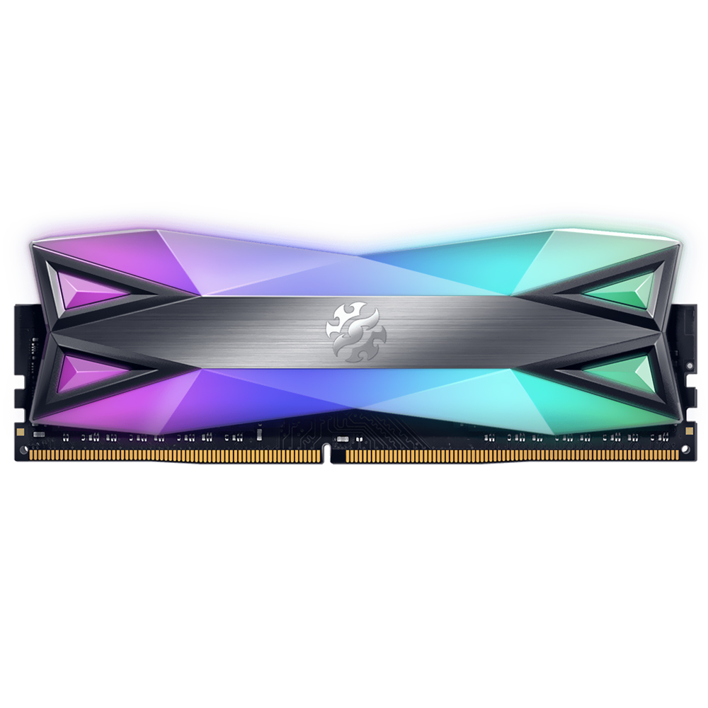 Memória RAM ADATA XPG Spectrix D60G DDR4 16GB 3600MHz RGB - Cinza (AX4U360016G18I-ST60)