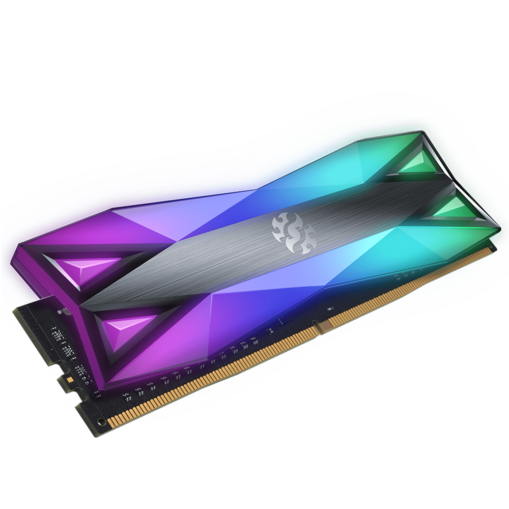 Memória RAM ADATA XPG Spectrix D60G DDR4 16GB 3600MHz RGB - Cinza (AX4U360016G18I-ST60)