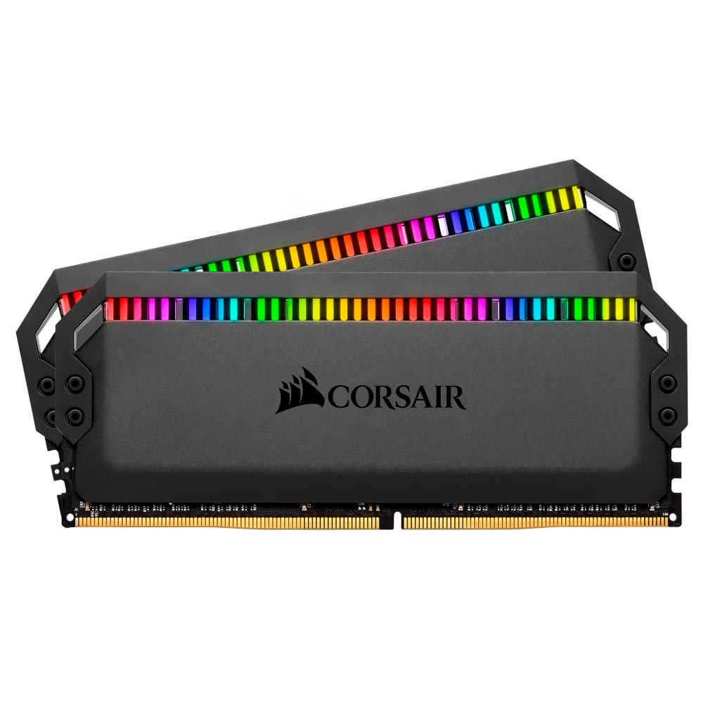 Memória RAM Corsair Dominator Platinum DDR4 32GB (2x16GB) 3600MHz RGB - Preto (CMT32GX4M2D3600C18) 