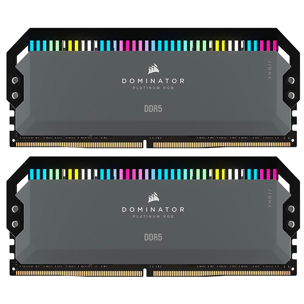 Memória RAM Corsair Dominator Platinum DDR5 32GB (2x16GB) 6000MHz RGB - Preto (CMT32GX5M2D6000Z36)