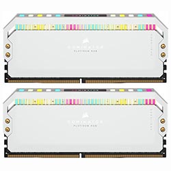 Memória RAM Corsair Dominator Platinum DDR5 32GB (2x16GB) 6200MHz RGB - Branco (CMT32GX5M2X6200C36W)