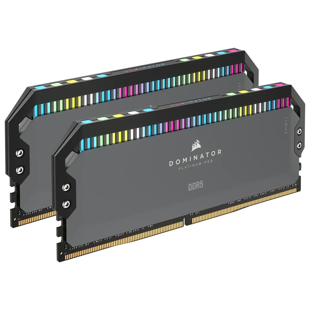 Memória RAM Corsair Dominator Platinum RGB DDR5 32GB (2x16GB) 5600MHz - Cinza (CMT32GX5M2B5600Z36)