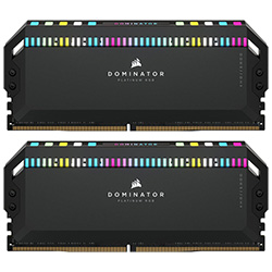 Memória RAM Corsair Dominator Platinum RGB DDR5 64GB (2x32GB) 6600MHz - Preto (CMT64GX5M2B6600C32)