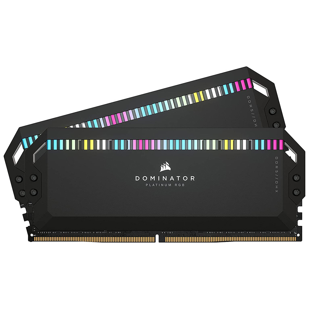 Memória RAM Corsair Dominator Platinum RGB DDR5 64GB (2x32GB) 6600MHz - Preto (CMT64GX5M2B6600C32)