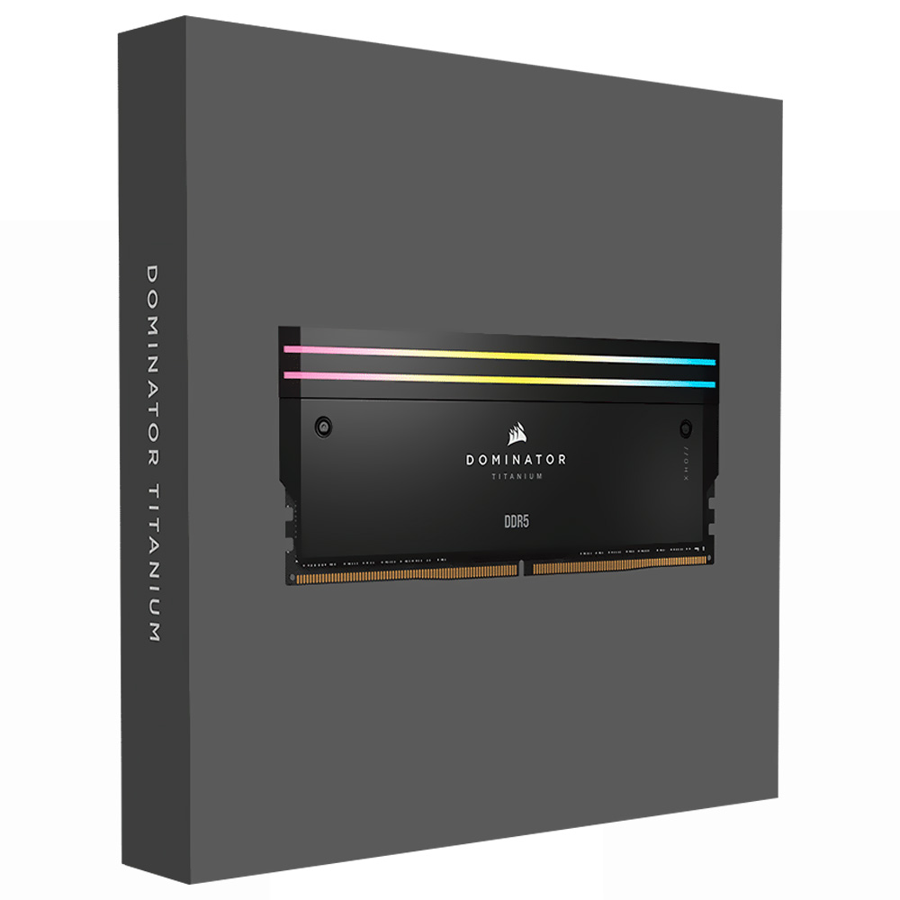 Memória RAM Corsair Dominator Titanium DDR5 96GB (2x48GB) 6400MHz RGB - Preto (CMP96GX5M2B6400C32)