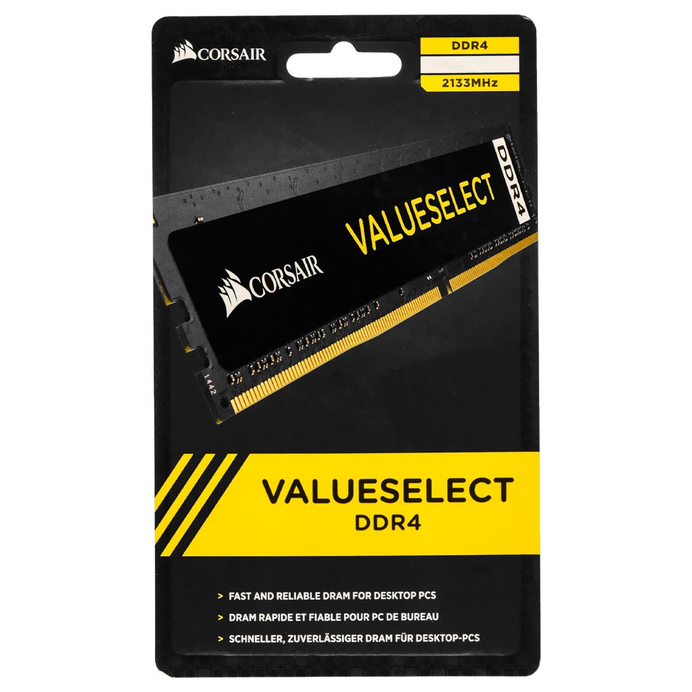 Memória RAM Corsair Value Select DDR4 16GB 2133MHz - CMV16GX4M1A2133C15