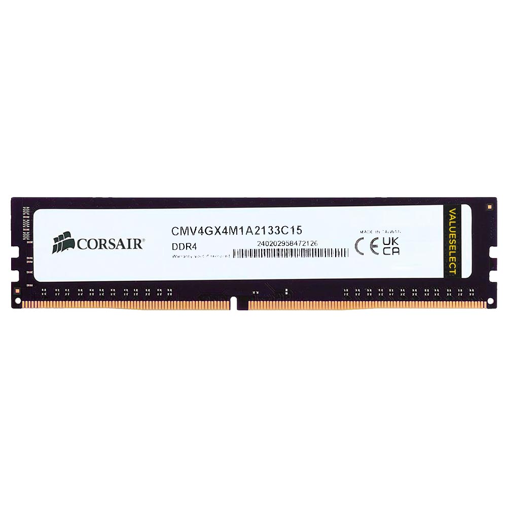 Memória RAM Corsair Value Select DDR4 4GB 2133MHz - Preto (CMV4GX4M1A2133C15)