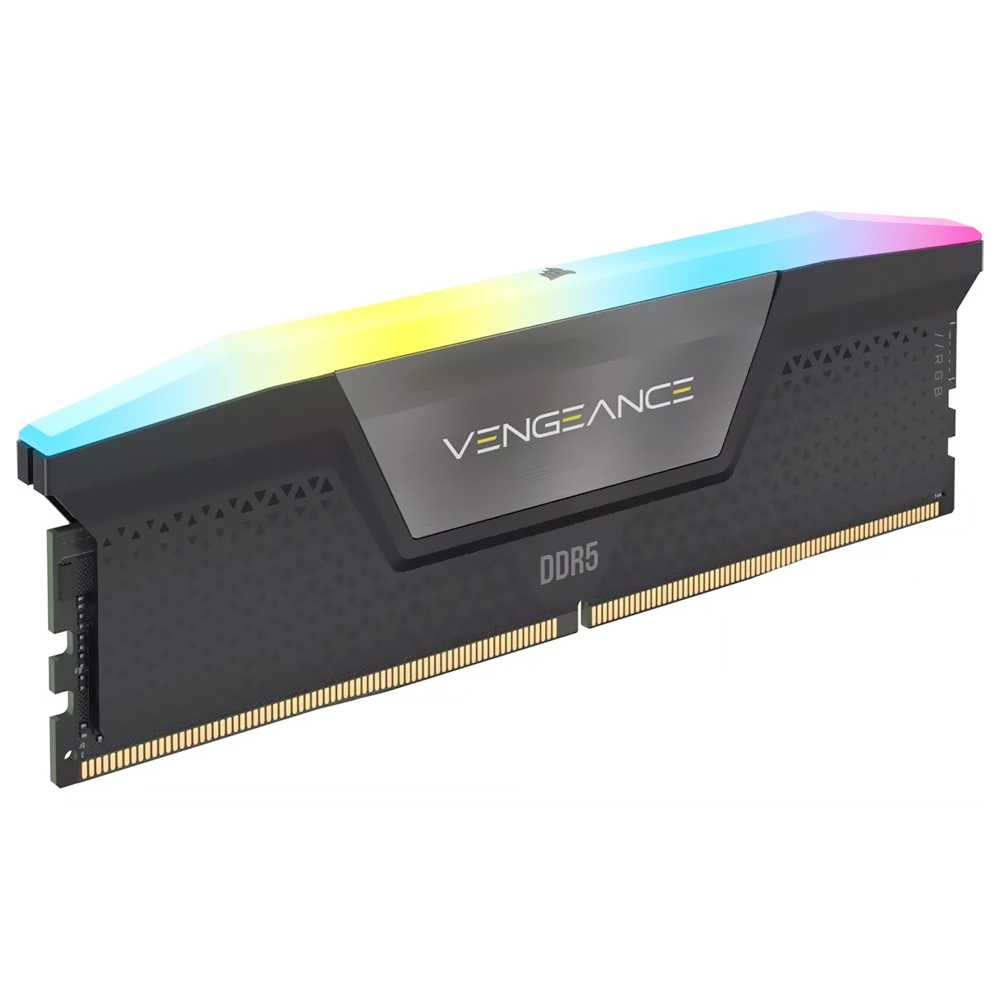 Memória RAM Corsair Vengeance DDR5 32GB 5600MHz RGB - Preto (CMH32GX5M1B5600Z40)