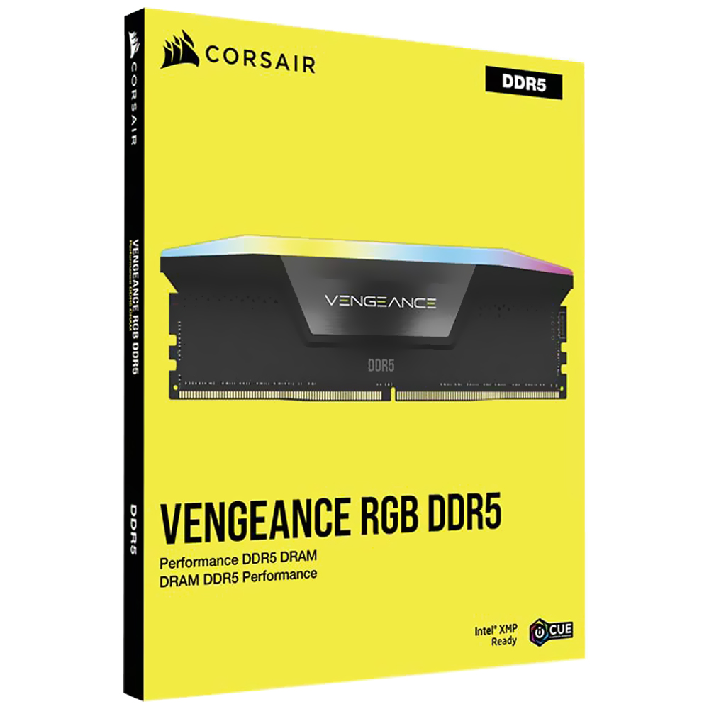 Memória RAM Corsair Vengeance DDR5 48GB (2x24GB) 5200MHz RGB - Preto (CMH48GX5M2B5200C38)