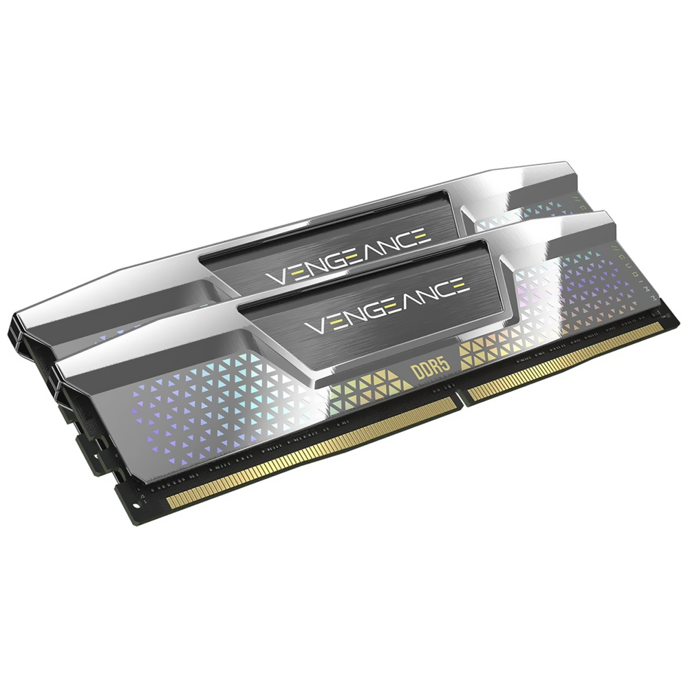 Memória RAM Corsair Vengeance DDR5 48GB (2X24GB) 8400MHz - Prata (CMKC48GX5M2X8400C40)