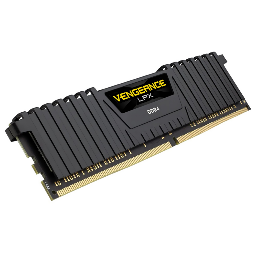 Memória RAM Corsair Vengeance LPX DDR4 16GB 2666MHz - Preto (CMK16GX4M1A2666C16)  