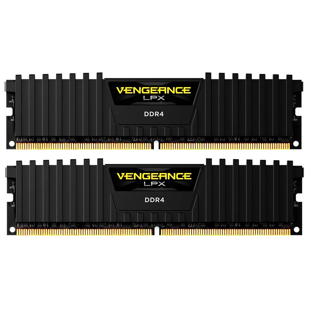 Memória RAM Corsair Vengeance LPX DDR4 16GB (2x8GB) 2400MHz - Preto (CMK16GX4M2A2400C14)