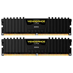 Memória RAM Corsair Vengeance LPX DDR4 16GB (2x8GB) 2666MHz - Preto (CMK16GX4M2A2666C16)