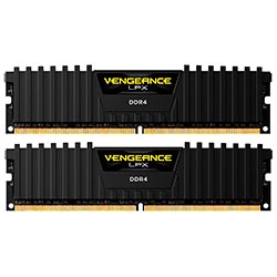 Memória RAM Corsair Vengeance LPX DDR4 16GB (2x8GB) 3200MHz - Preto (CMK16GX4M2B3200C16)