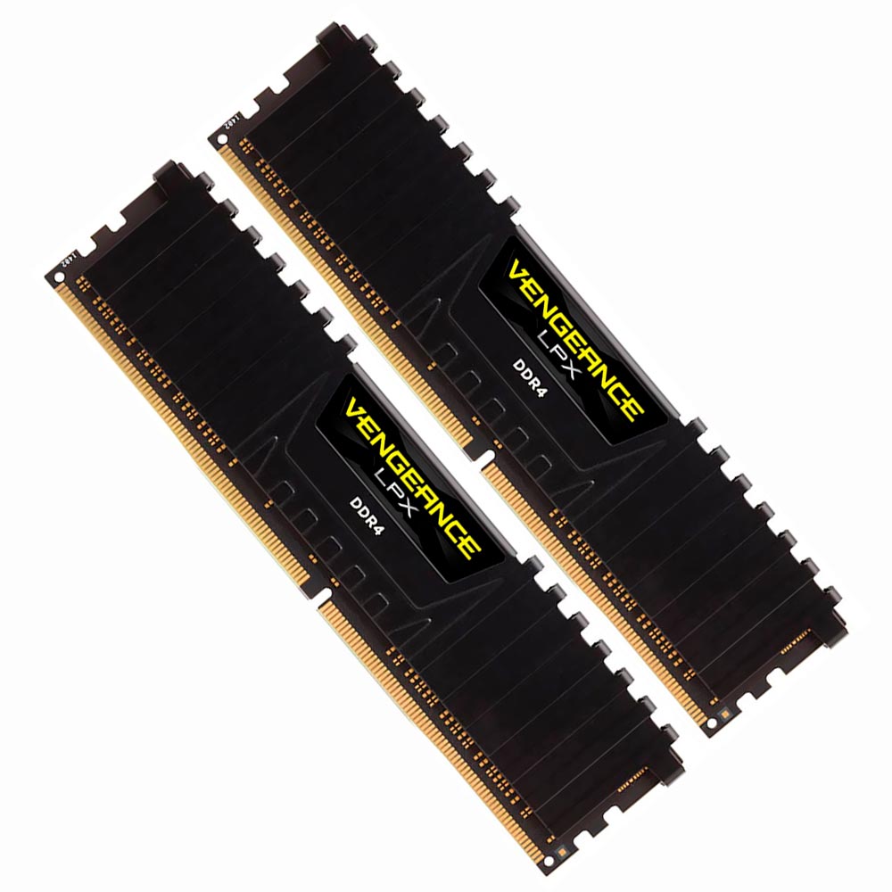 Memória RAM Corsair Vengeance LPX DDR4 32GB (2x16GB) 3200MHz - Preto (CMK32GX4M2E3200C16)