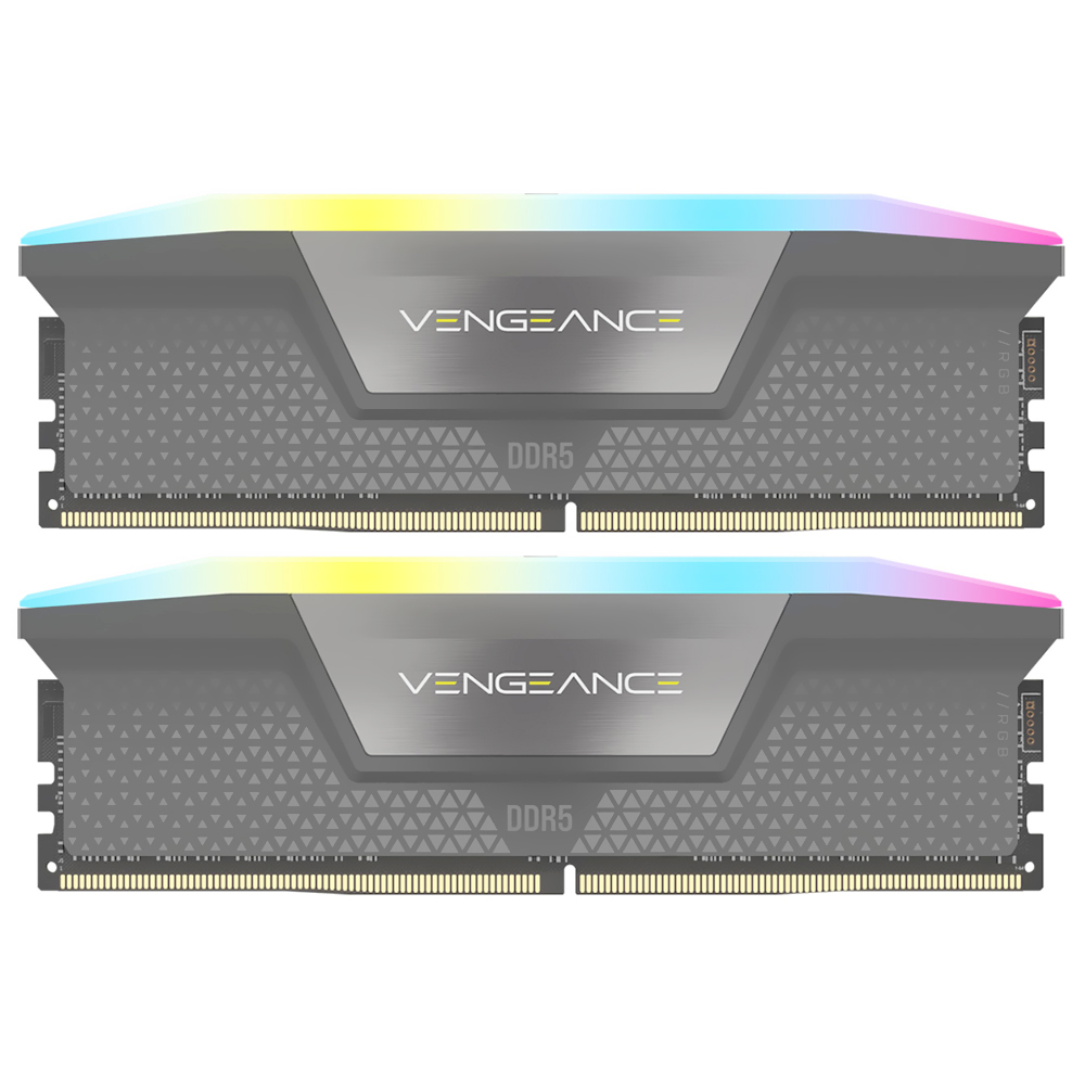 Memória RAM Corsair Vengeance RGB DDR5 32GB (2x16GB) 5600MHz - Preto / Cinza (CMH32GX5M2B5600Z36K)