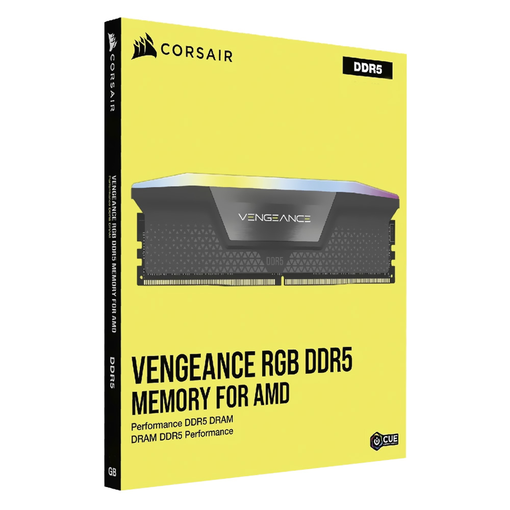 Memória RAM Corsair Vengeance RGB DDR5 32GB (2x16GB) 6000MHz - Preto / Cinza (CMH32GX5M2E6000Z36)