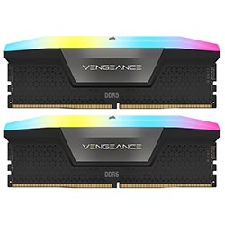 Memória RAM Corsair Vengeance RGB DDR5 32GB (2x16GB) 7200MHz - Preto (CMH32GX5M2X7200C34)