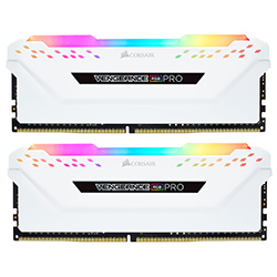 Memória RAM Corsair Vengeance RGB Pro DDR4 16GB (2x8GB) 2666MHz - Branco (CMW16GX4M2A2666C16W) 