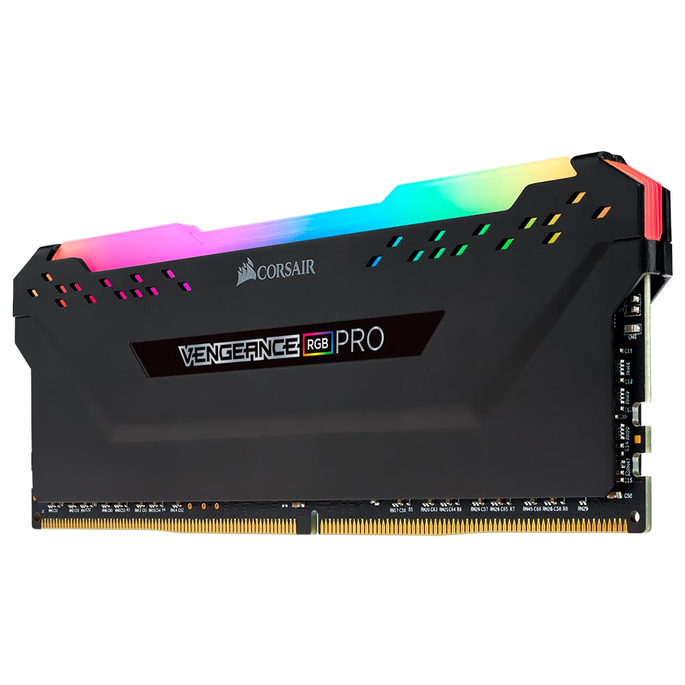 Memória RAM Corsair Vengeance RGB Pro DDR4 16GB (2x8GB) 3600MHz - Preto (CMW16GX4M2Z3600C18)