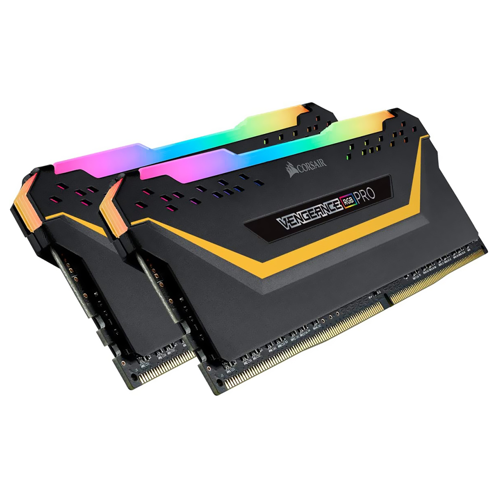 Memória RAM Corsair Vengeance RGB Pro TUF DDR4 16GB (2x8GB) 3200MHz - Preto (CMW16GX4M2E3200C16-TUF)